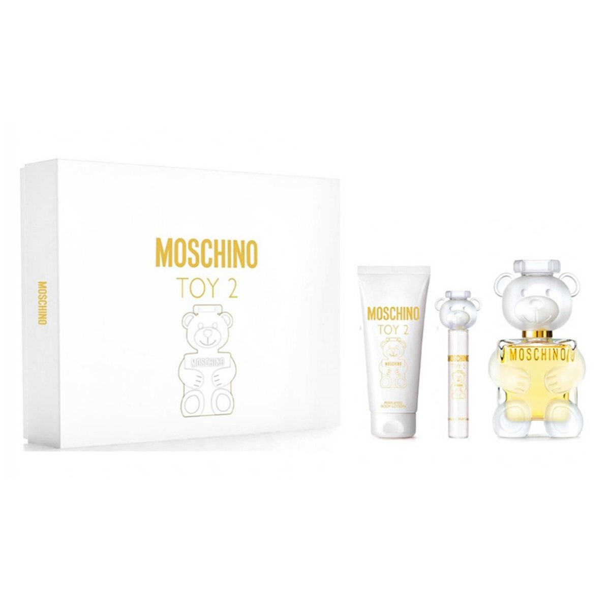 Gift Set Moschino Toy 2 3pcs ( EDP 100ml + Body Lotion 100ml + EDP 10ml )