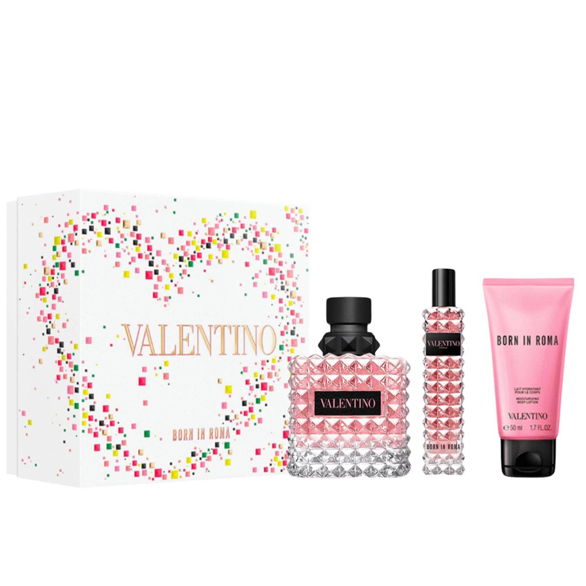 Gift Set Valentino Donna Born In Roma EDP 3pcs | namperfume